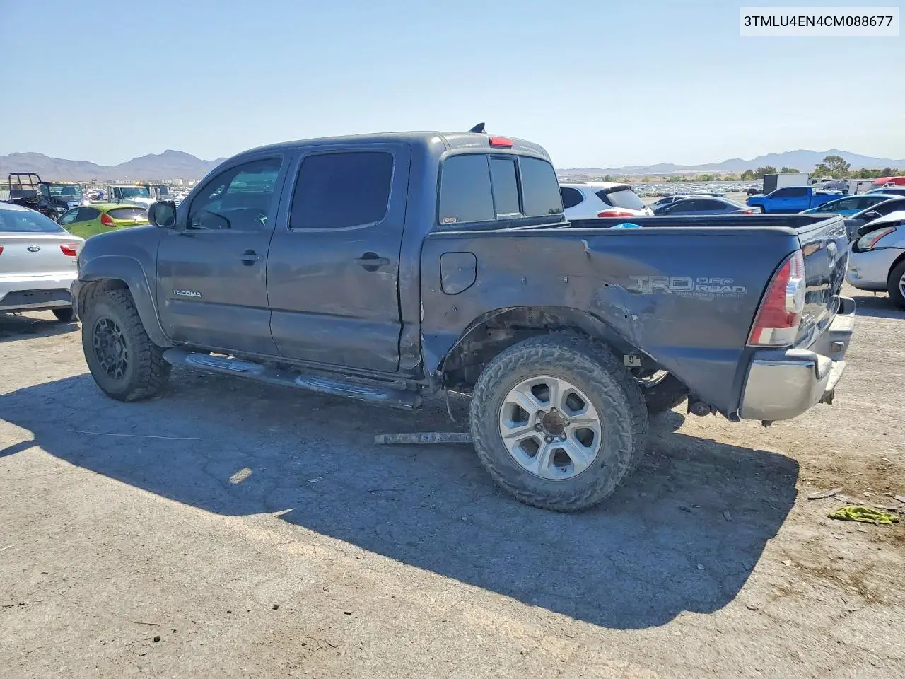 2012 Toyota Tacoma V6 VIN: 3TMLU4EN4CM088677 Lot: 62120076