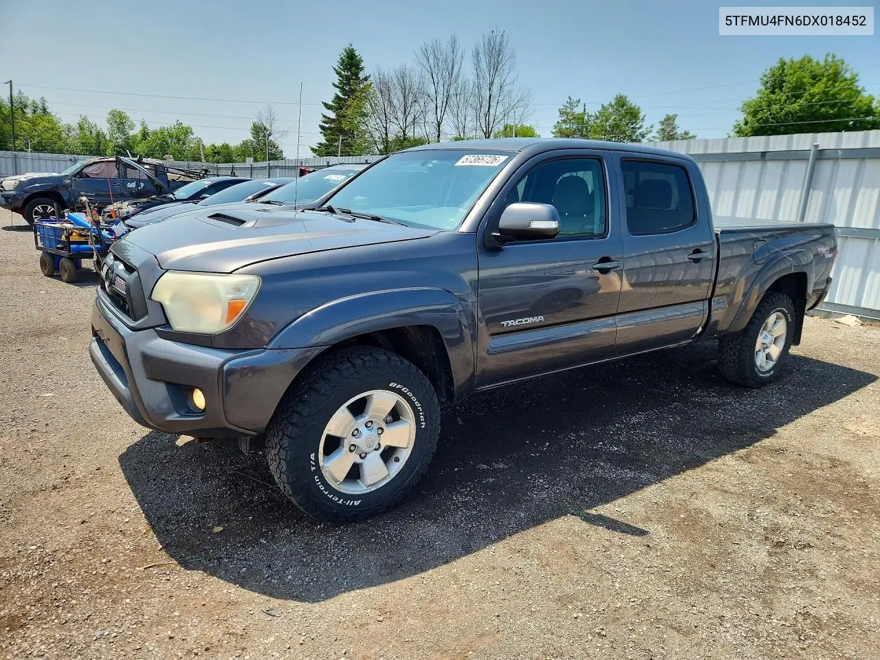 2013 Toyota Tacoma Double Cab Long Bed VIN: 5TFMU4FN6DX018452 Lot: 57366726
