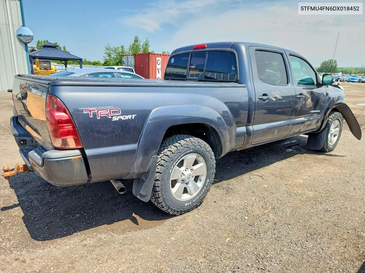 2013 Toyota Tacoma Double Cab Long Bed VIN: 5TFMU4FN6DX018452 Lot: 57366726