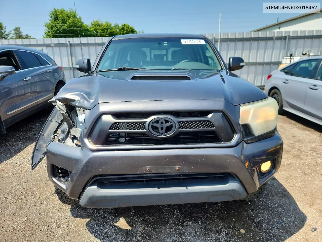 2013 Toyota Tacoma Double Cab Long Bed VIN: 5TFMU4FN6DX018452 Lot: 57366726