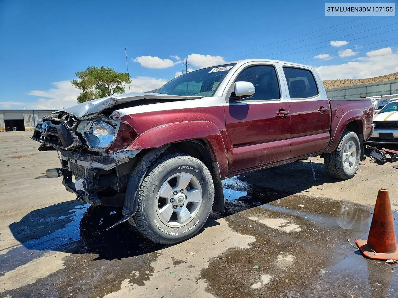 2013 Toyota Tacoma V6 VIN: 3TMLU4EN3DM107155 Lot: 61818206