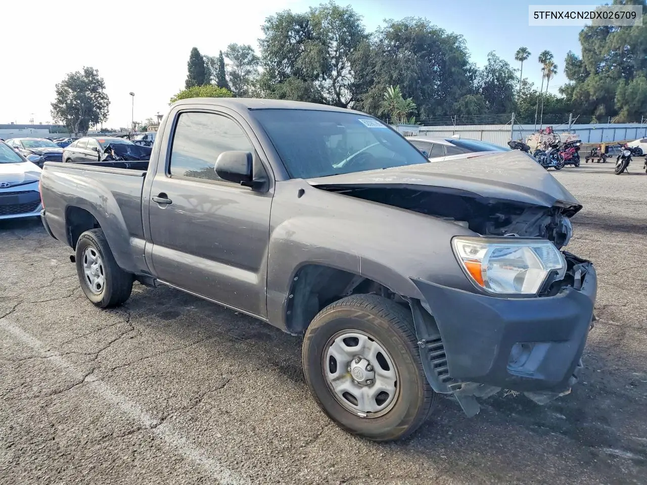 2013 Toyota Tacoma Base VIN: 5TFNX4CN2DX026709 Lot: 62090786
