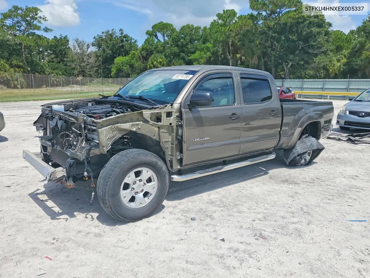 2014 Toyota Tacoma Double Cab Prerunner Long Bed VIN: 5TFKU4HNXEX005337 Lot: 59774736