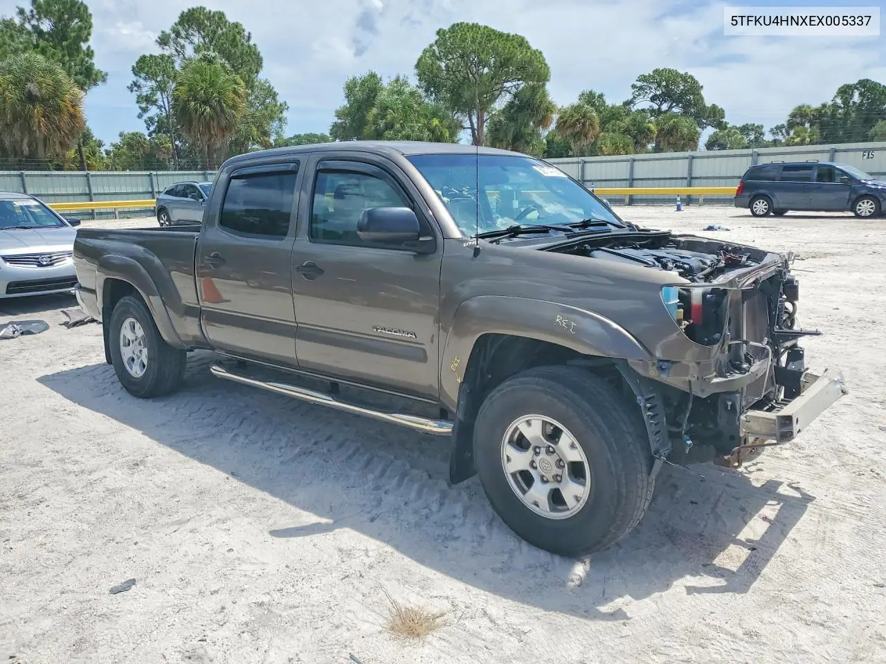 2014 Toyota Tacoma Double Cab Prerunner Long Bed VIN: 5TFKU4HNXEX005337 Lot: 59774736