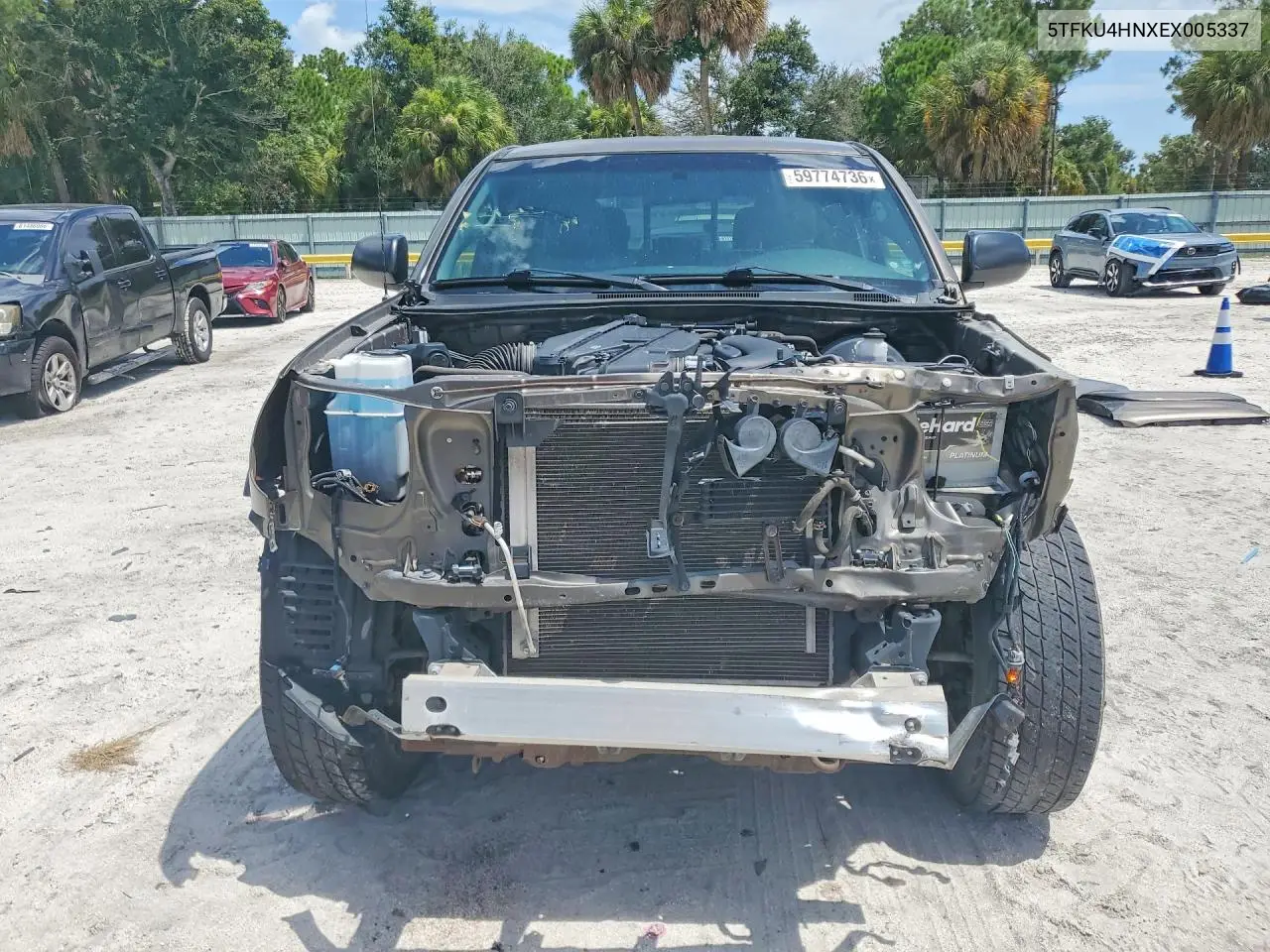 2014 Toyota Tacoma Double Cab Prerunner Long Bed VIN: 5TFKU4HNXEX005337 Lot: 59774736