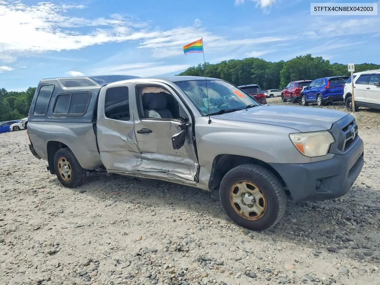 2014 Toyota Tacoma Access Cab VIN: 5TFTX4CN8EX042003 Lot: 60306116