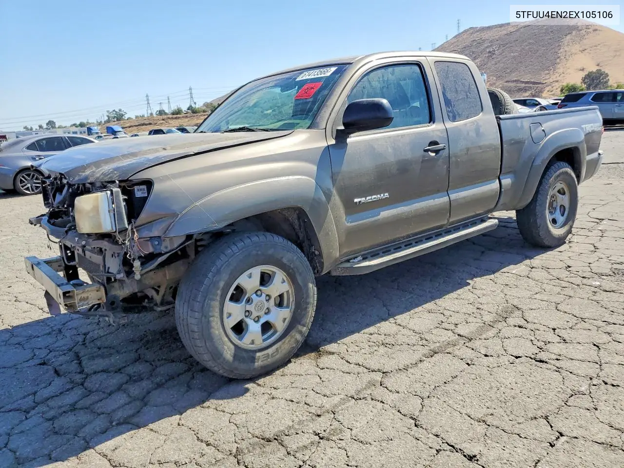 2014 Toyota Tacoma V6 VIN: 5TFUU4EN2EX105106 Lot: 61413566