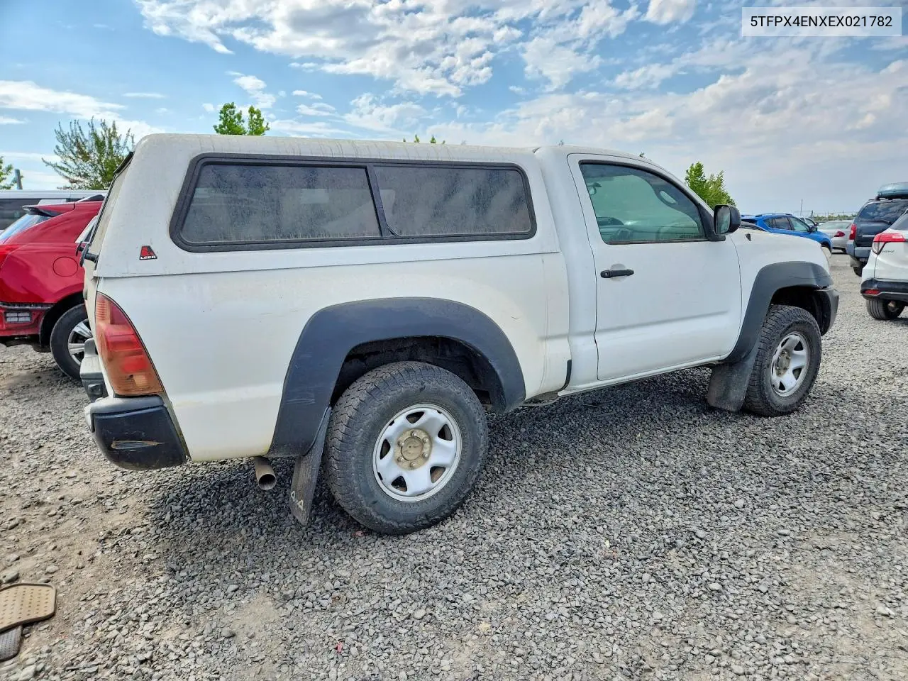 2014 Toyota Tacoma Base VIN: 5TFPX4ENXEX021782 Lot: 62223926