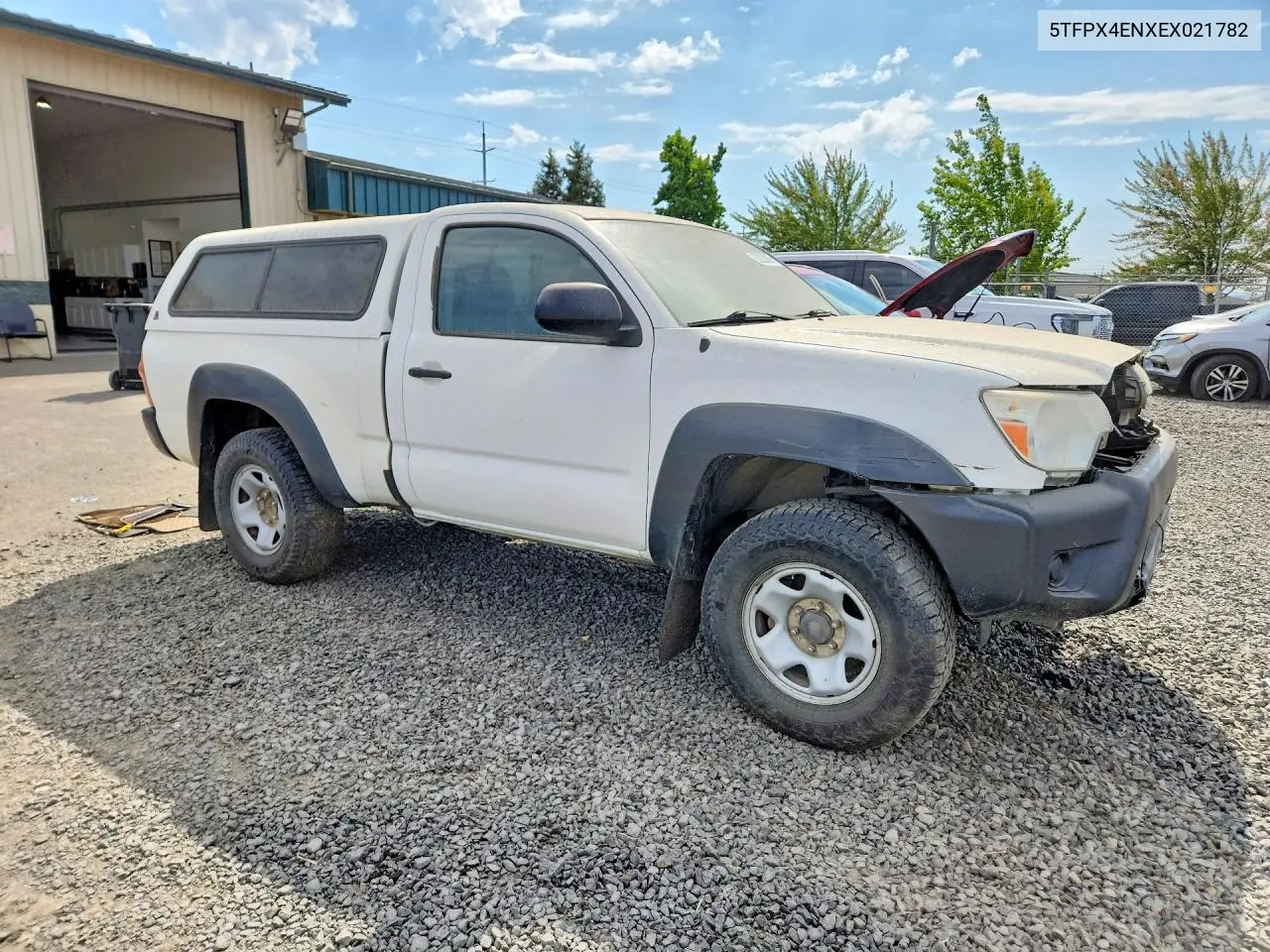 2014 Toyota Tacoma Base VIN: 5TFPX4ENXEX021782 Lot: 62223926