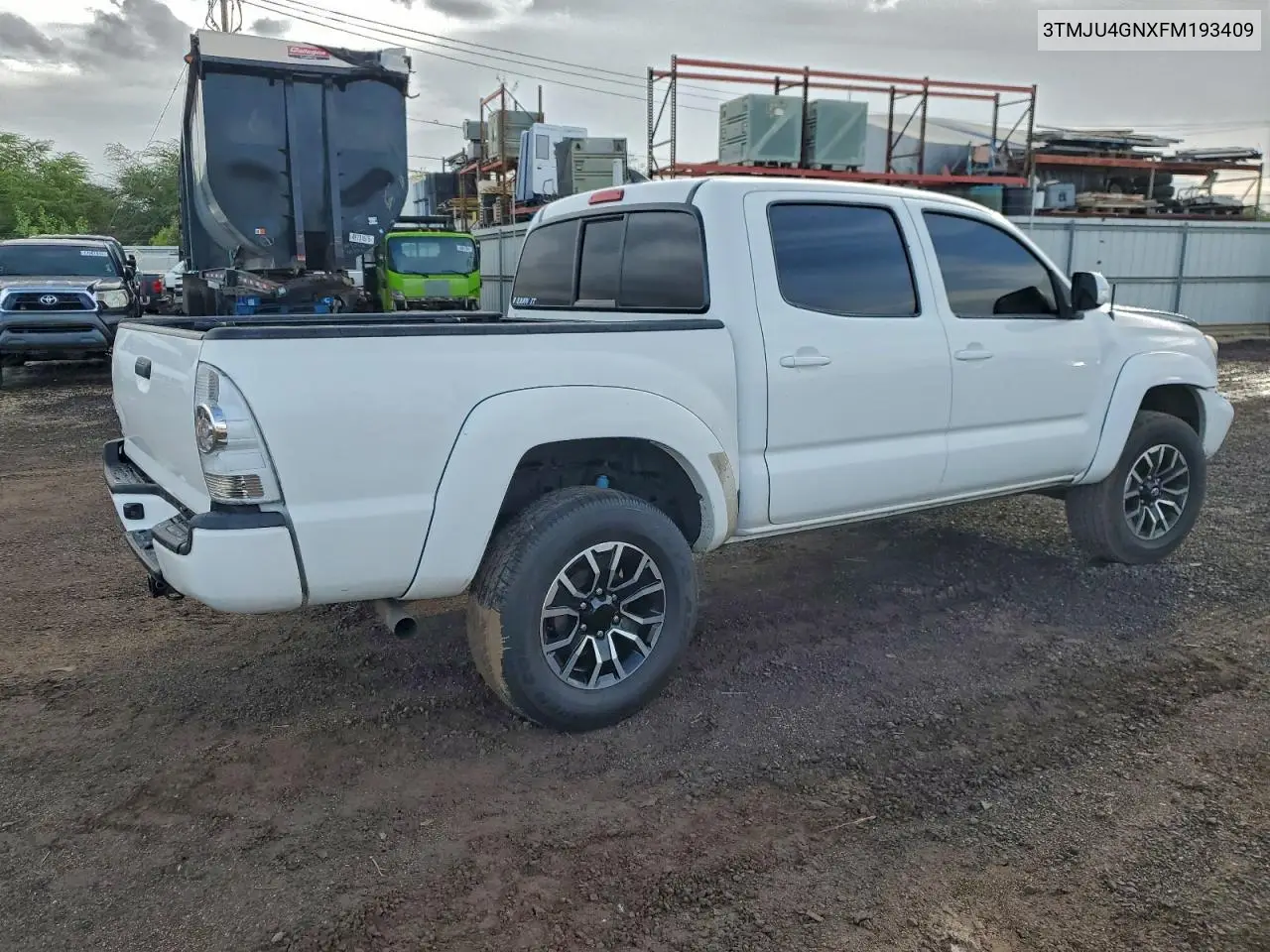 3TMJU4GNXFM193409 2015 Toyota Tacoma Double Cab Prerunner