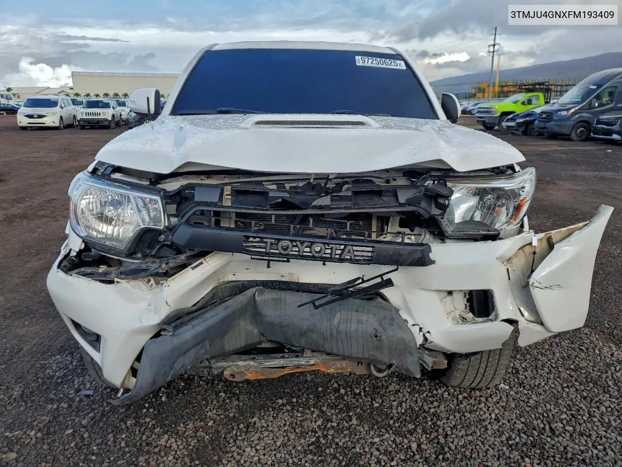 3TMJU4GNXFM193409 2015 Toyota Tacoma Double Cab Prerunner
