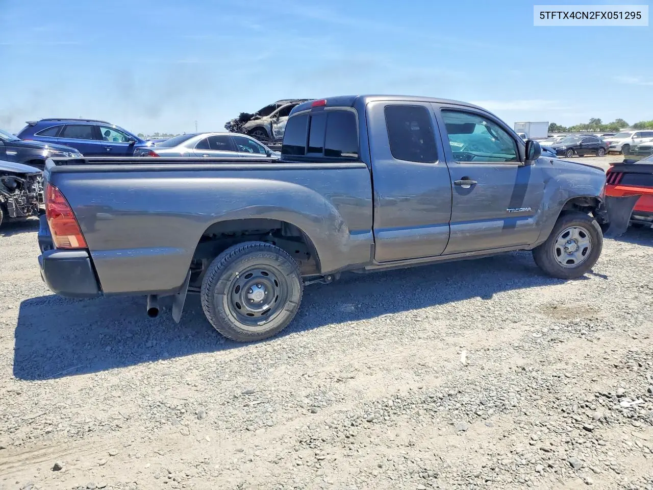 2015 Toyota Tacoma Access Cab VIN: 5TFTX4CN2FX051295 Lot: 56187796