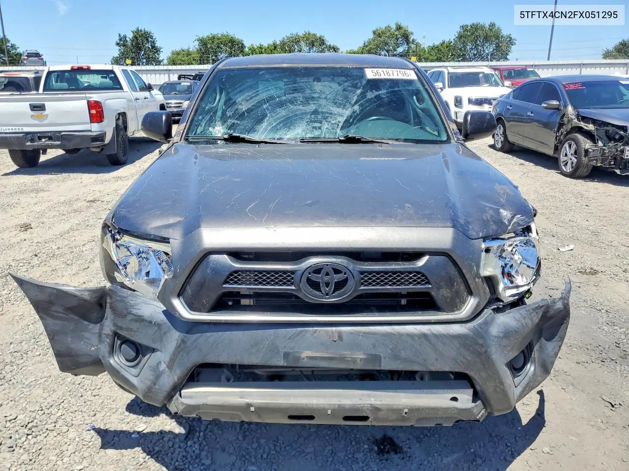 2015 Toyota Tacoma Access Cab VIN: 5TFTX4CN2FX051295 Lot: 56187796