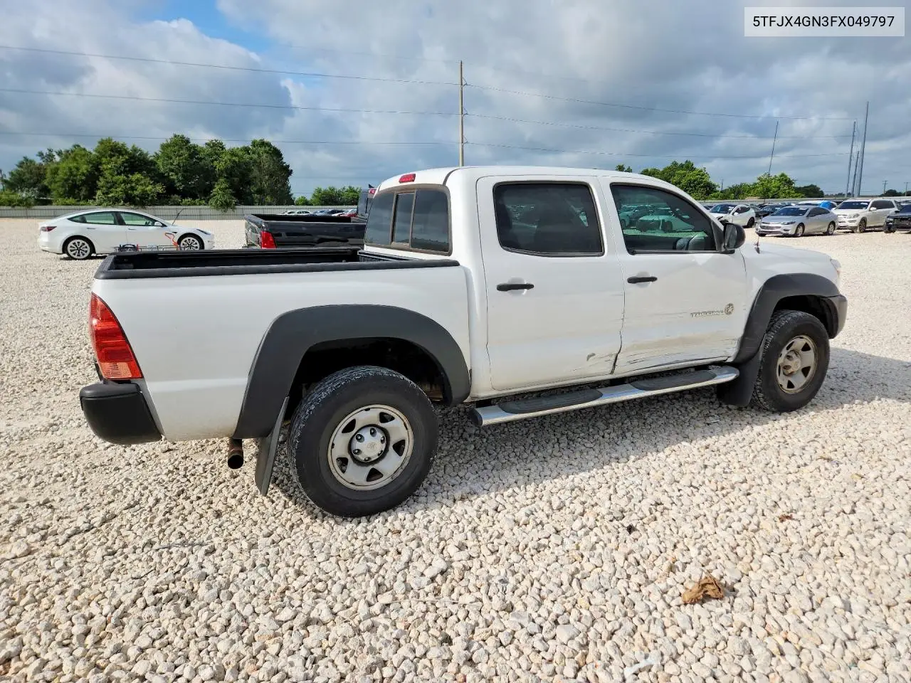 2015 Toyota Tacoma Double Cab Prerunner VIN: 5TFJX4GN3FX049797 Lot: 58301726