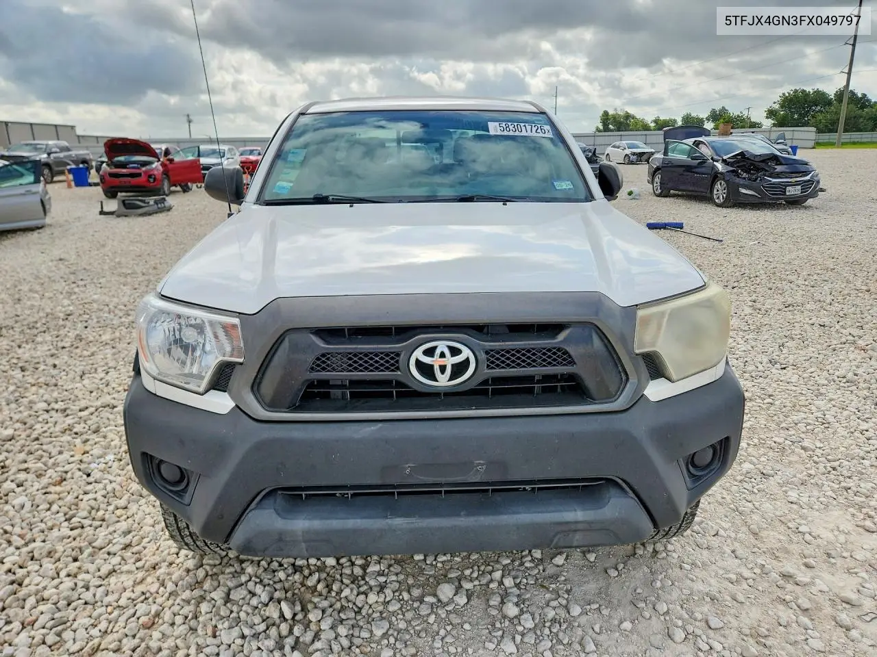 2015 Toyota Tacoma Double Cab Prerunner VIN: 5TFJX4GN3FX049797 Lot: 58301726