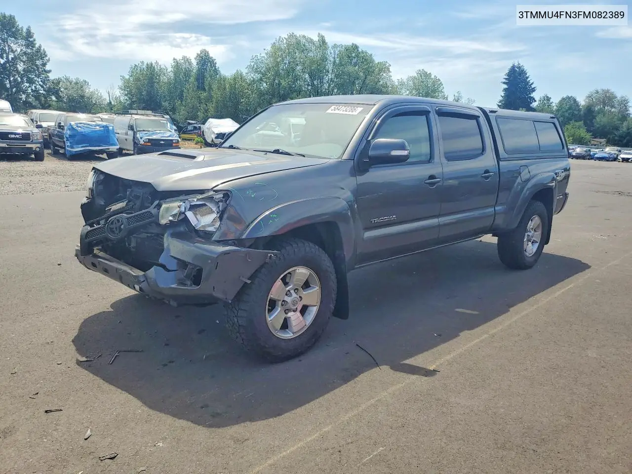 2015 Toyota Tacoma Double Cab Long Bed VIN: 3TMMU4FN3FM082389 Lot: 58473286