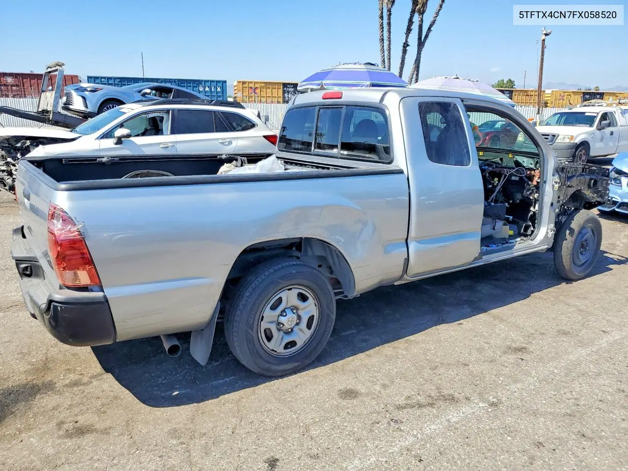 2015 Toyota Tacoma Access Cab VIN: 5TFTX4CN7FX058520 Lot: 58820516