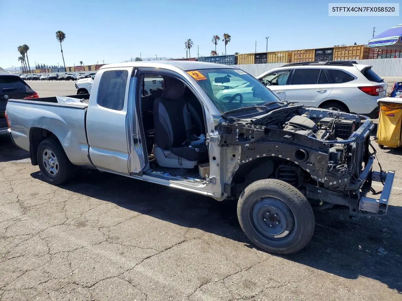 2015 Toyota Tacoma Access Cab VIN: 5TFTX4CN7FX058520 Lot: 58820516