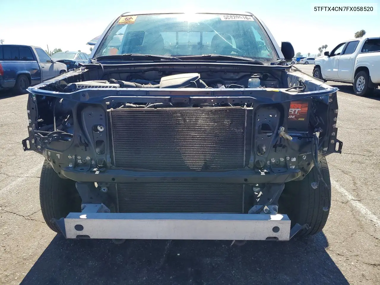2015 Toyota Tacoma Access Cab VIN: 5TFTX4CN7FX058520 Lot: 58820516