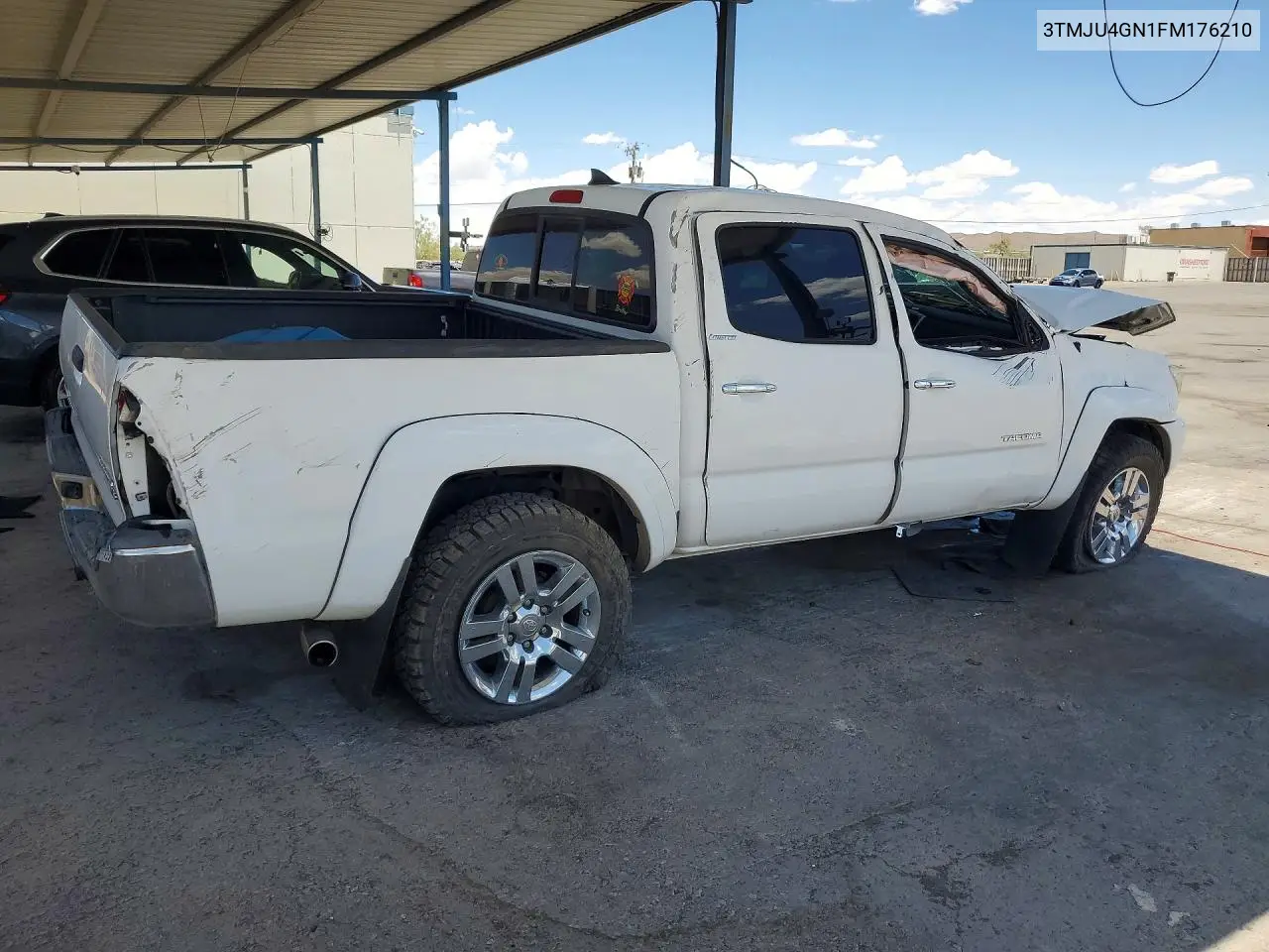 2015 Toyota Tacoma Double Cab Prerunner VIN: 3TMJU4GN1FM176210 Lot: 60506076