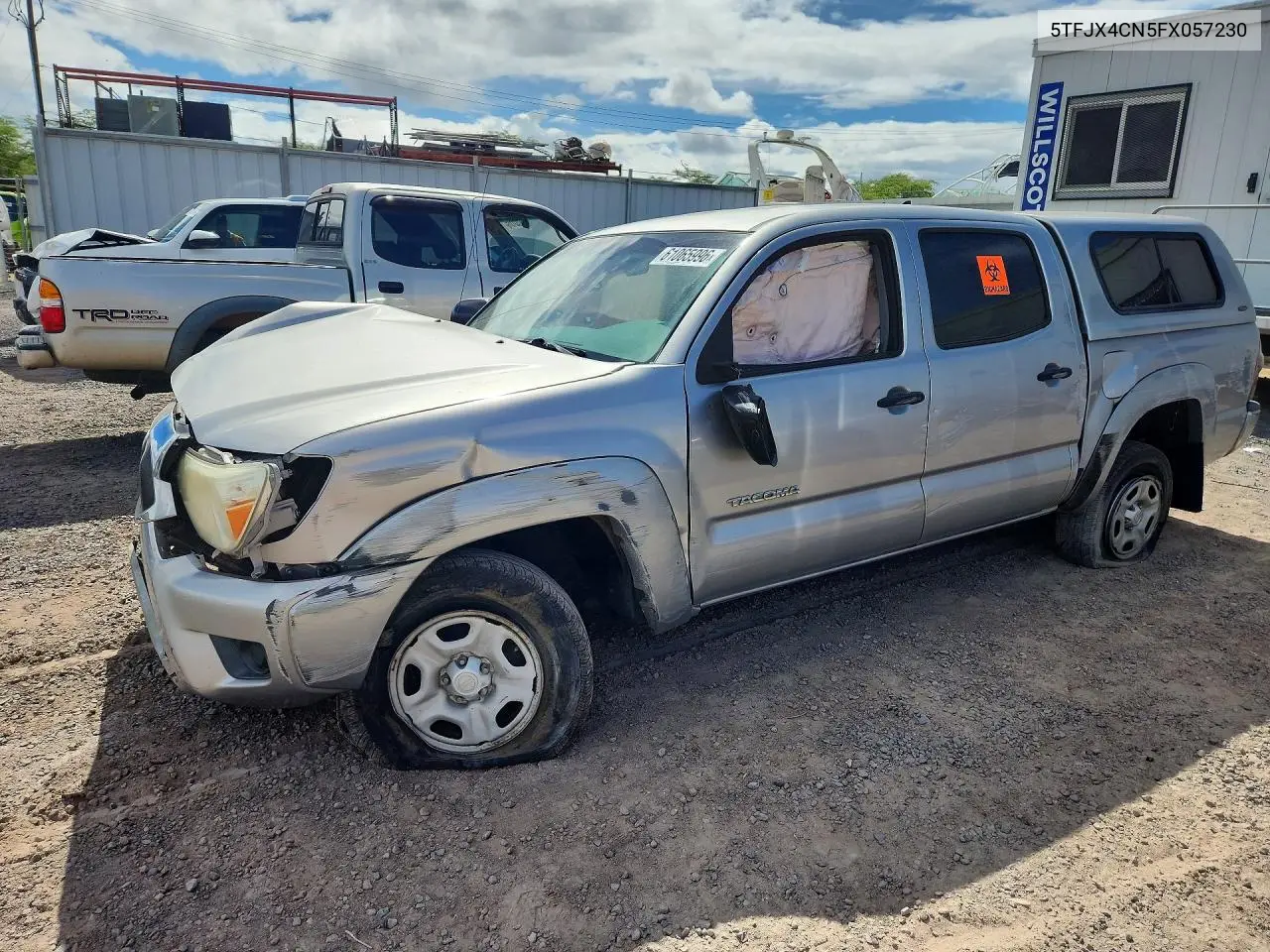2015 Toyota Tacoma Double Cab VIN: 5TFJX4CN5FX057230 Lot: 61065996