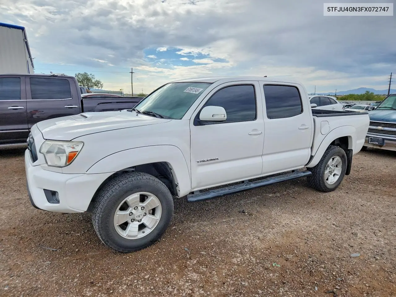 2015 Toyota Tacoma Double Cab Prerunner VIN: 5TFJU4GN3FX072747 Lot: 61691346