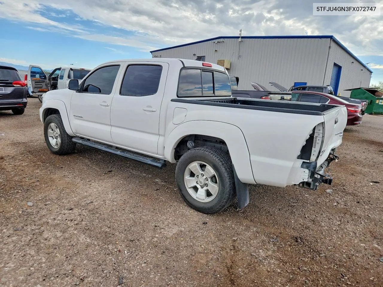 2015 Toyota Tacoma Double Cab Prerunner VIN: 5TFJU4GN3FX072747 Lot: 61691346