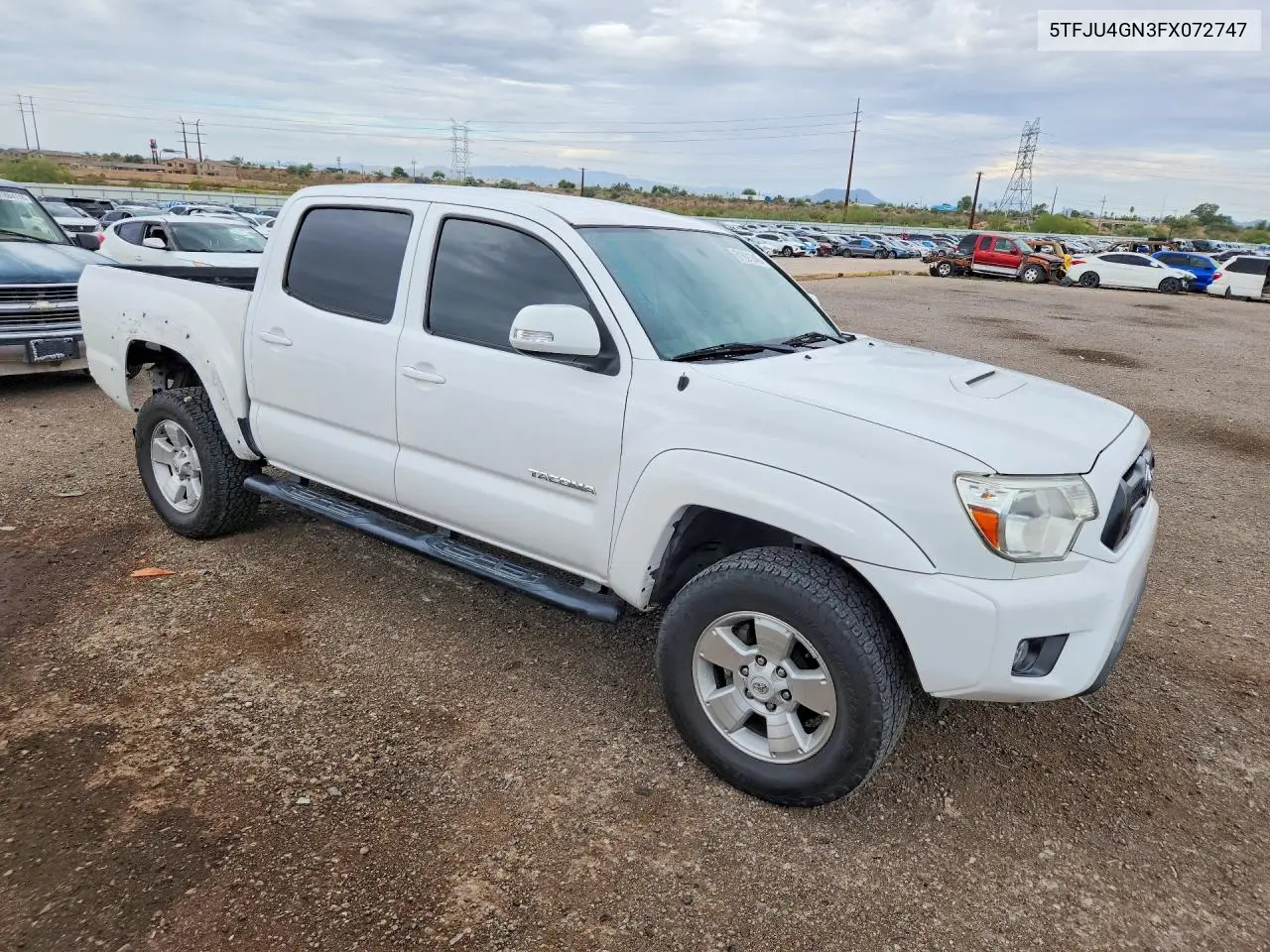 2015 Toyota Tacoma Double Cab Prerunner VIN: 5TFJU4GN3FX072747 Lot: 61691346