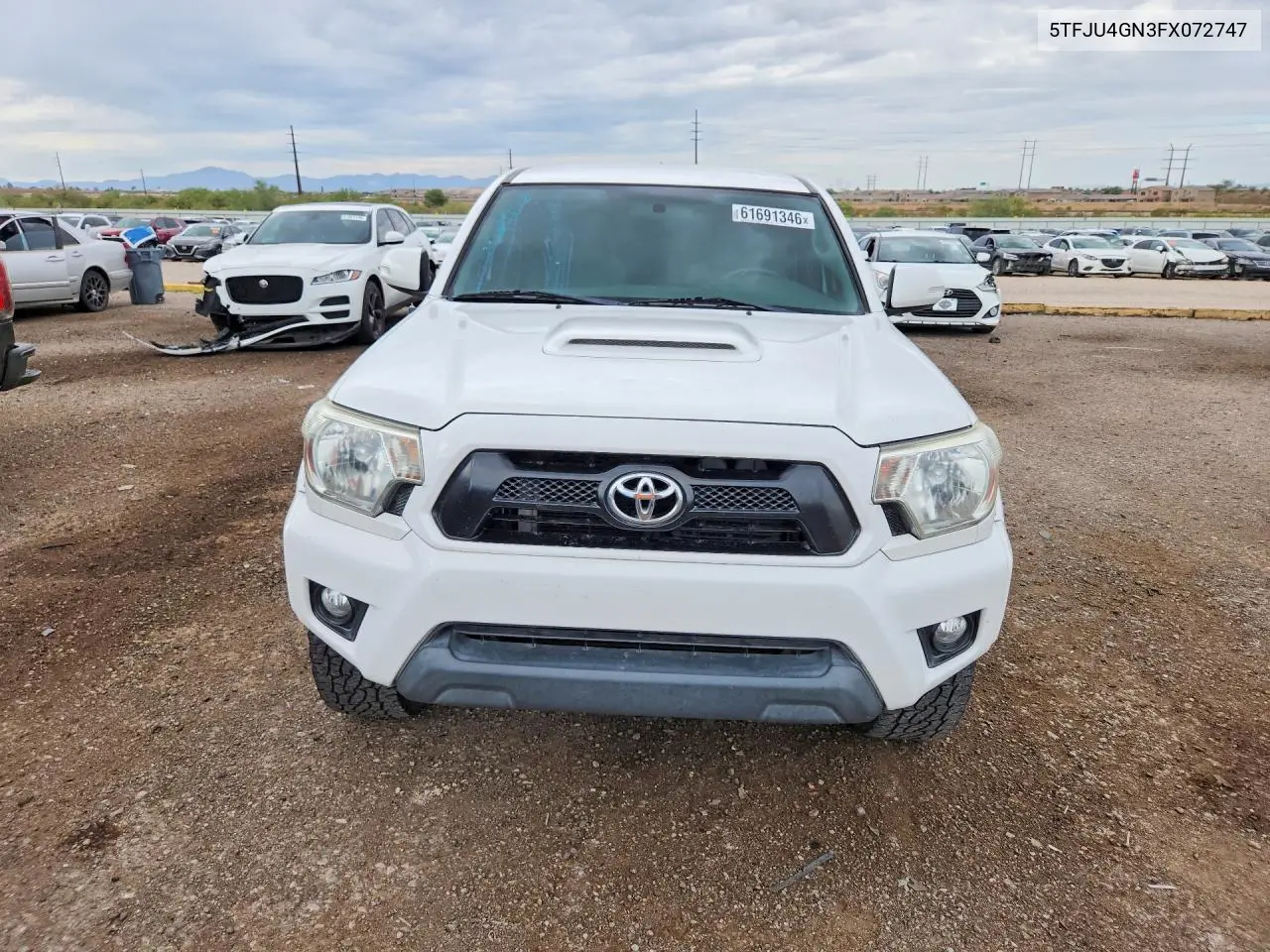 2015 Toyota Tacoma Double Cab Prerunner VIN: 5TFJU4GN3FX072747 Lot: 61691346