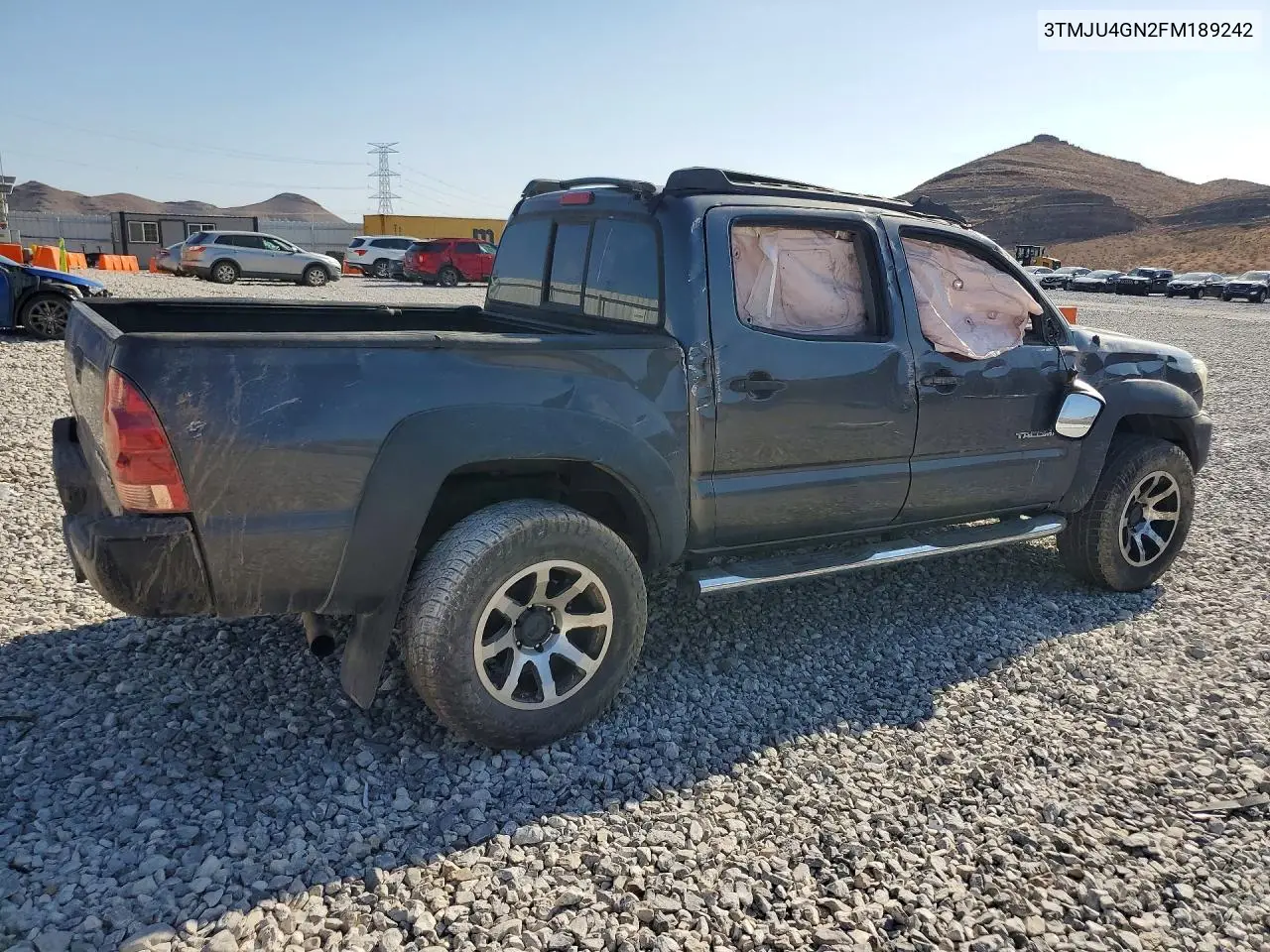 2015 Toyota Tacoma Double Cab Prerunner VIN: 3TMJU4GN2FM189242 Lot: 61963536