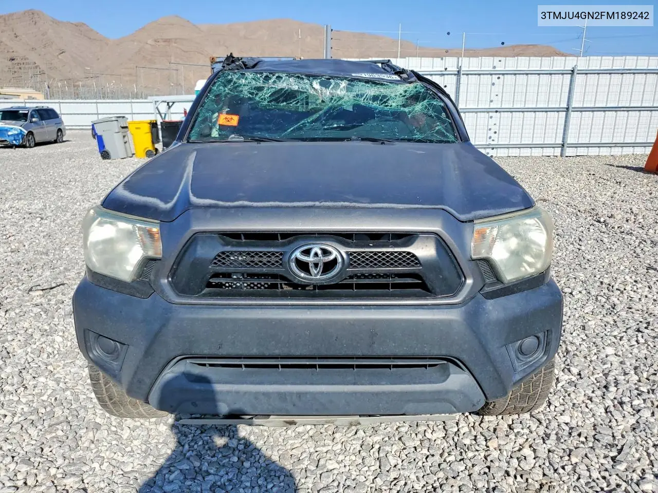 2015 Toyota Tacoma Double Cab Prerunner VIN: 3TMJU4GN2FM189242 Lot: 61963536