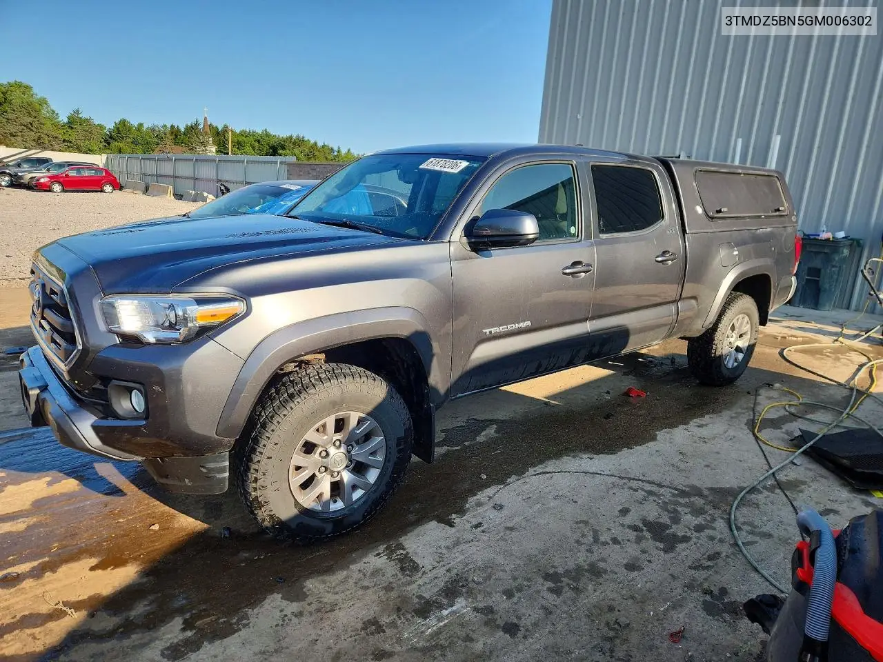 2016 Toyota Tacoma Sr5 V6 VIN: 3TMDZ5BN5GM006302 Lot: 61878206