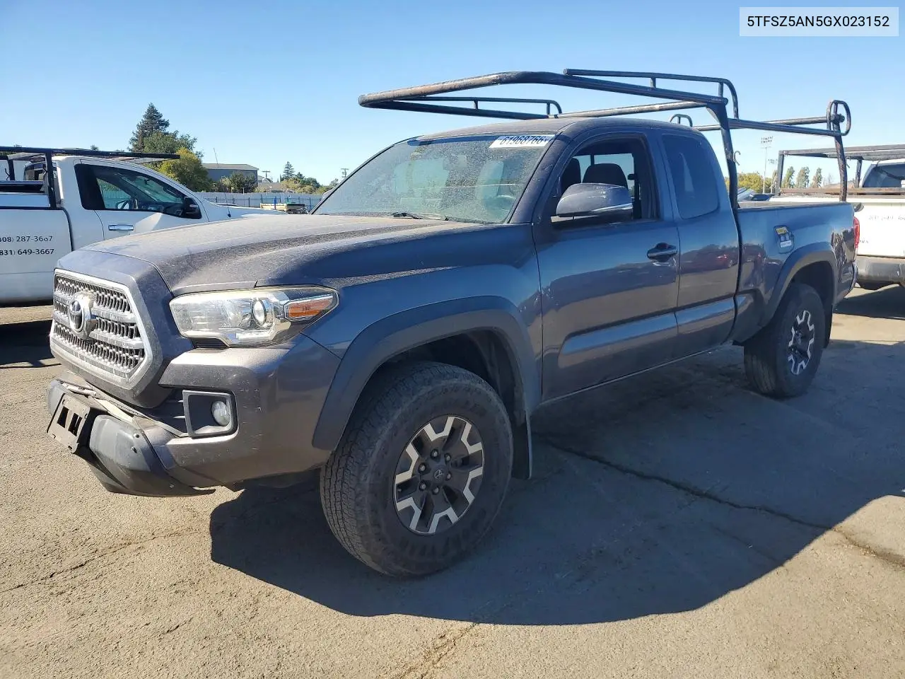 2016 Toyota Tacoma Trd Off-Road VIN: 5TFSZ5AN5GX023152 Lot: 61968766