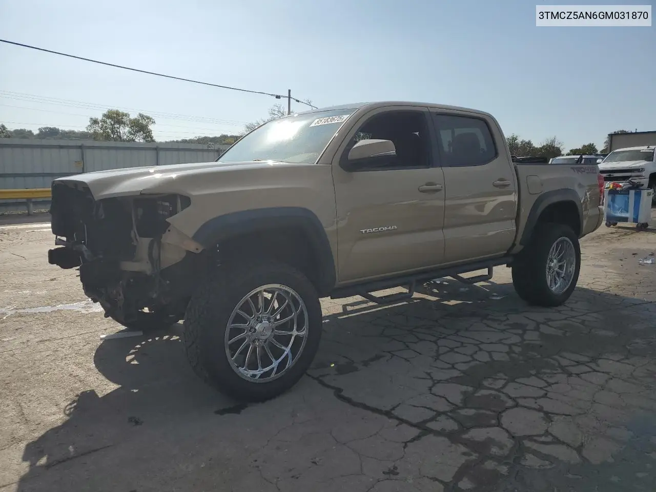 3TMCZ5AN6GM031870 2016 Toyota Tacoma Double Cab