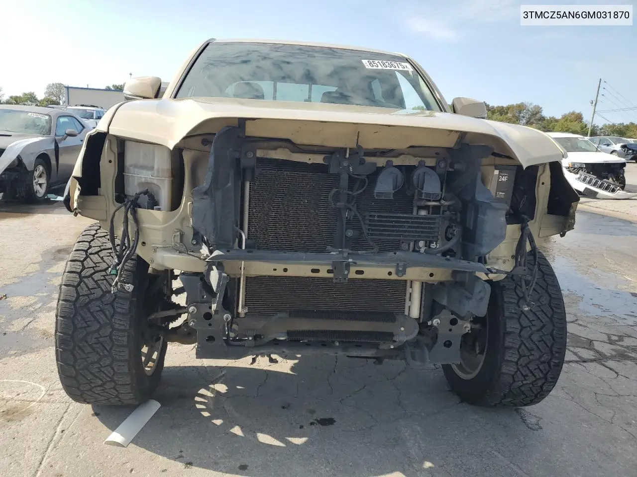 3TMCZ5AN6GM031870 2016 Toyota Tacoma Double Cab