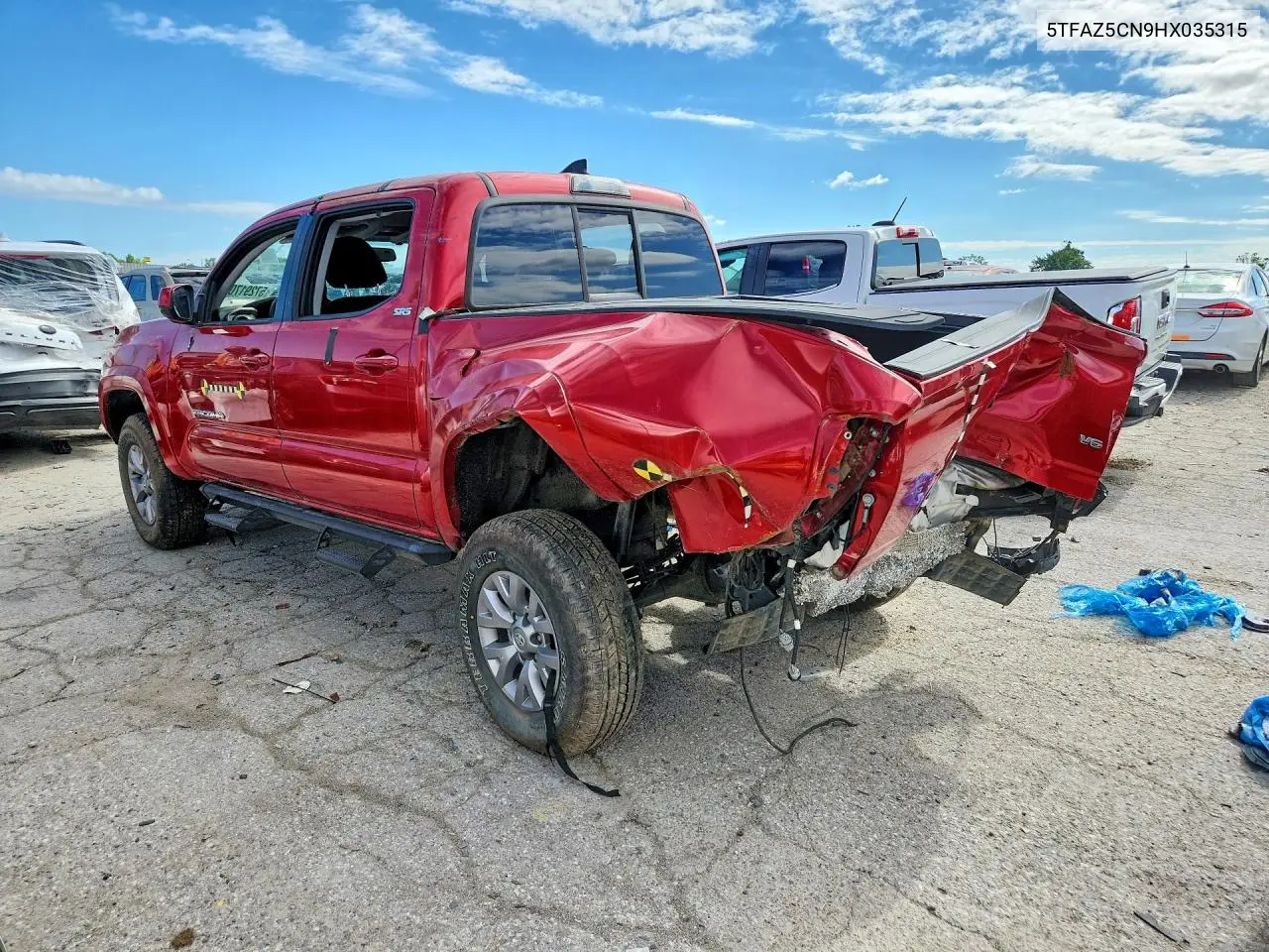2017 Toyota Tacoma Sr5 V6 VIN: 5TFAZ5CN9HX035315 Lot: 57291706