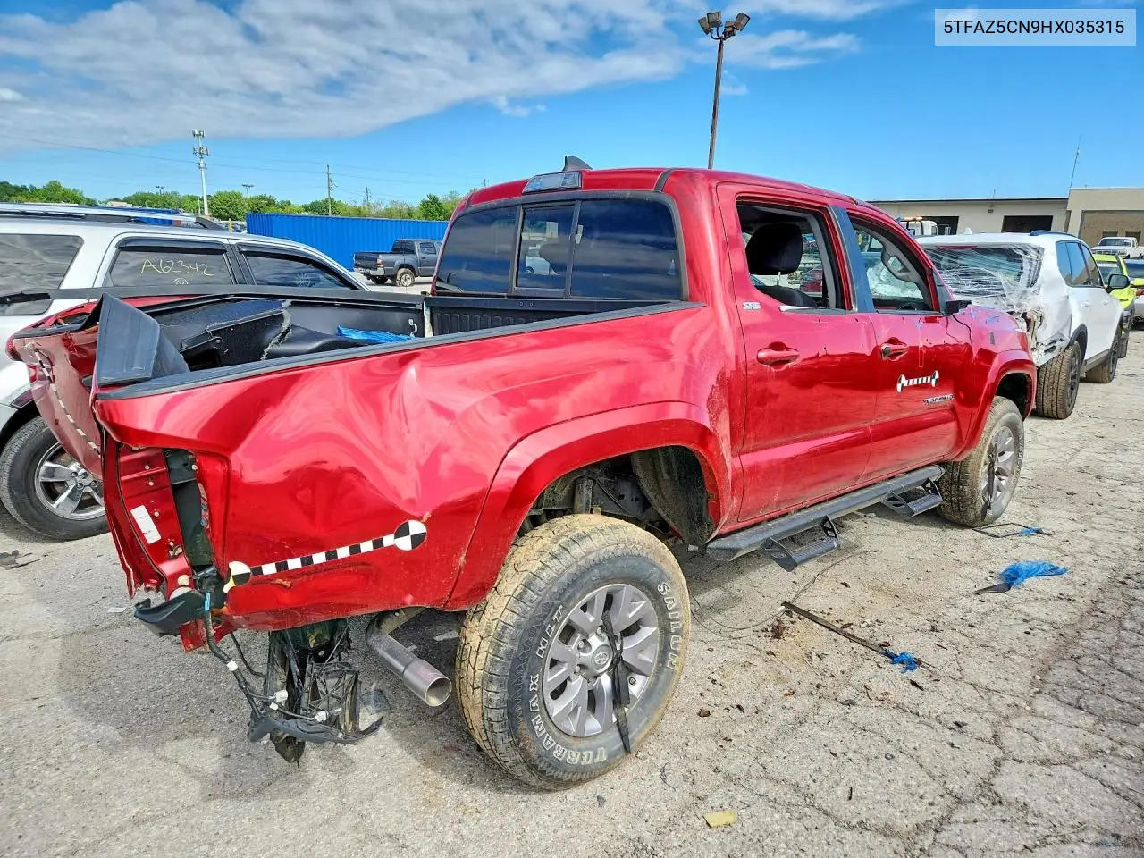 2017 Toyota Tacoma Sr5 V6 VIN: 5TFAZ5CN9HX035315 Lot: 57291706