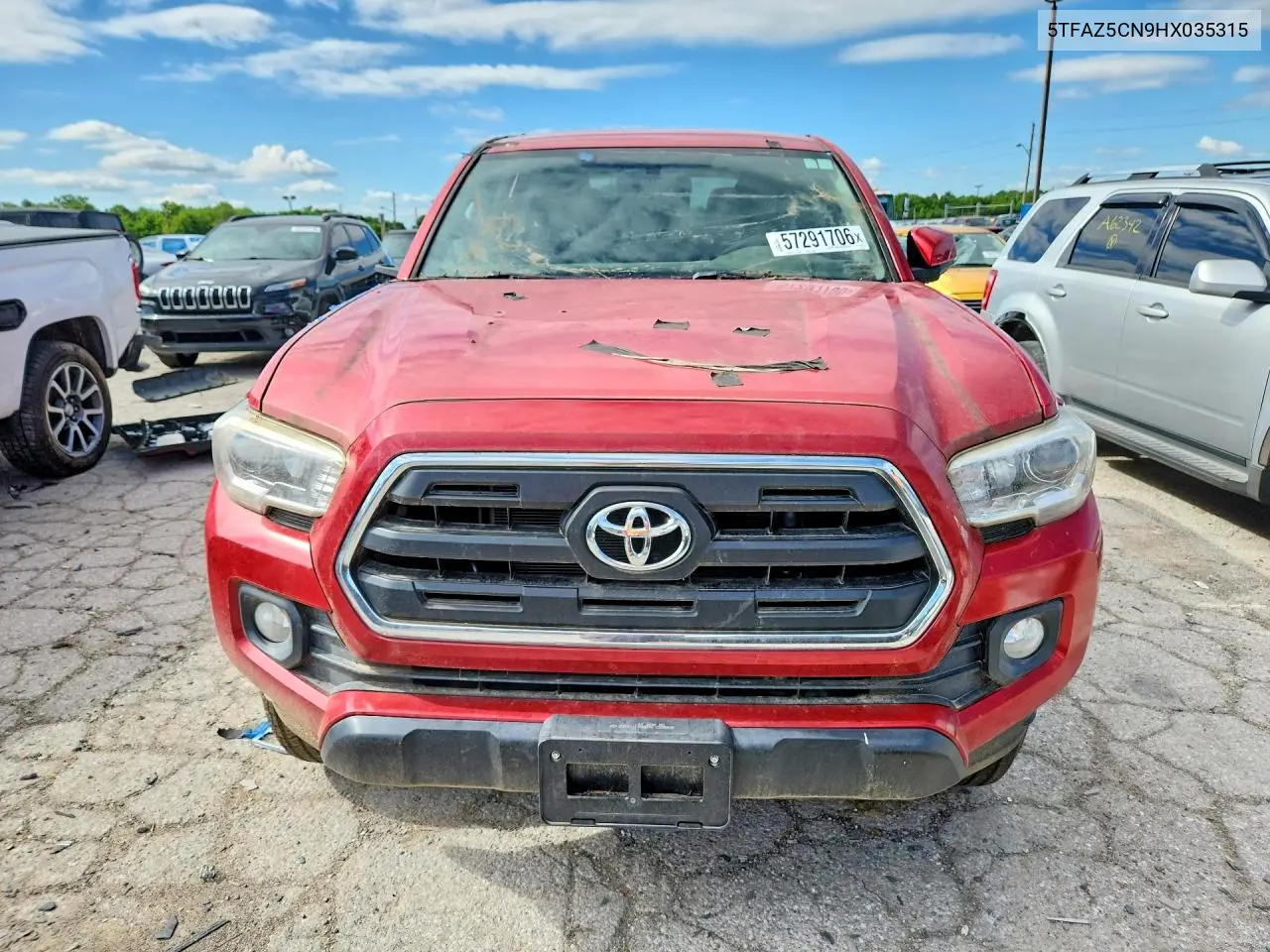 2017 Toyota Tacoma Sr5 V6 VIN: 5TFAZ5CN9HX035315 Lot: 57291706