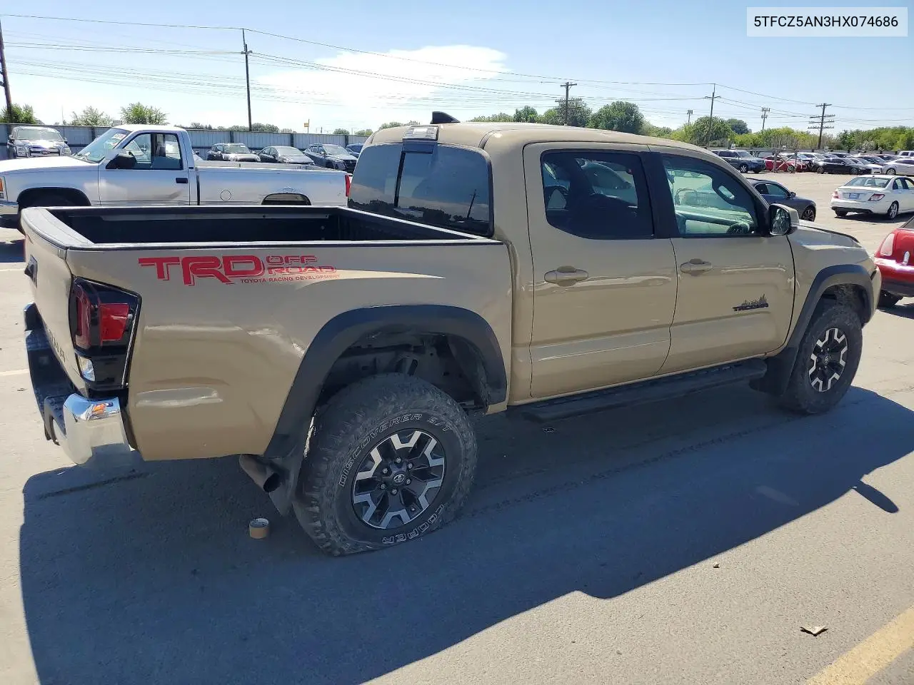 2017 Toyota Tacoma Sr V6 VIN: 5TFCZ5AN3HX074686 Lot: 59974246