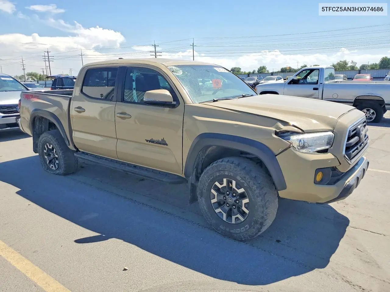2017 Toyota Tacoma Sr V6 VIN: 5TFCZ5AN3HX074686 Lot: 59974246