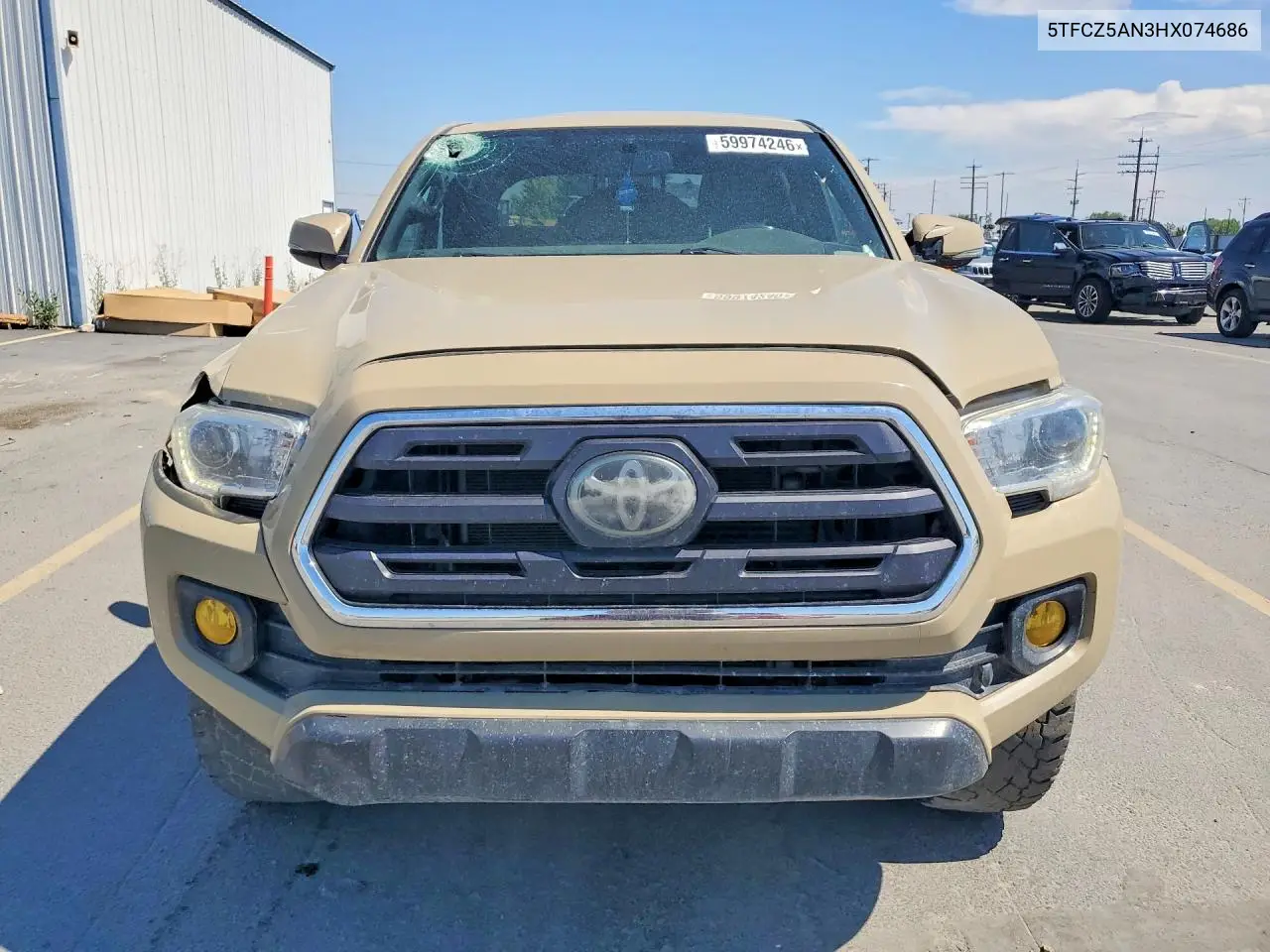 2017 Toyota Tacoma Sr V6 VIN: 5TFCZ5AN3HX074686 Lot: 59974246