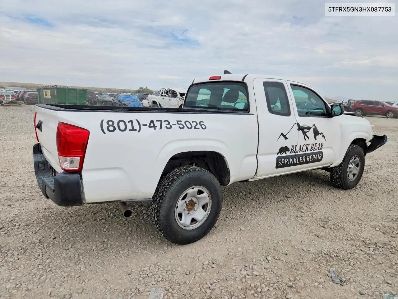 2017 Toyota Tacoma Sr VIN: 5TFRX5GN3HX087753 Lot: 62136246