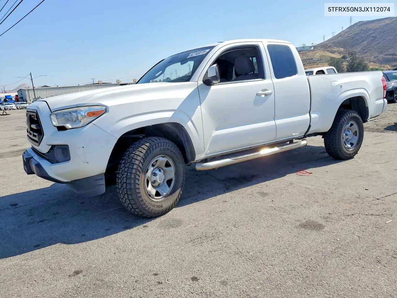 2018 Toyota Tacoma Sr VIN: 5TFRX5GN3JX112074 Lot: 52740076