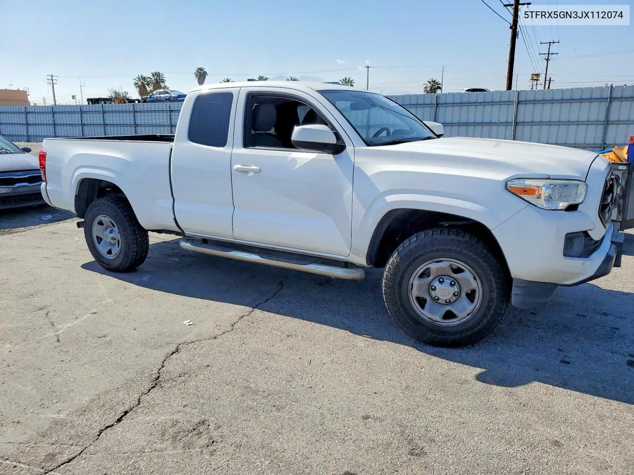2018 Toyota Tacoma Sr VIN: 5TFRX5GN3JX112074 Lot: 52740076
