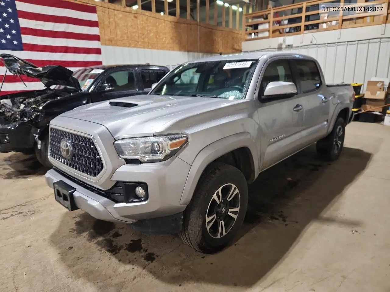 2018 Toyota Tacoma Trd Sport VIN: 5TFCZ5AN0JX142867 Lot: 60987646