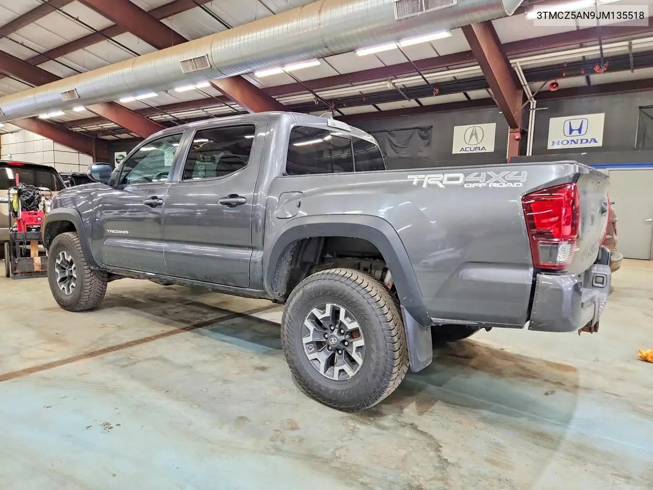 2018 Toyota Tacoma Trd Off-Road VIN: 3TMCZ5AN9JM135518 Lot: 61101076