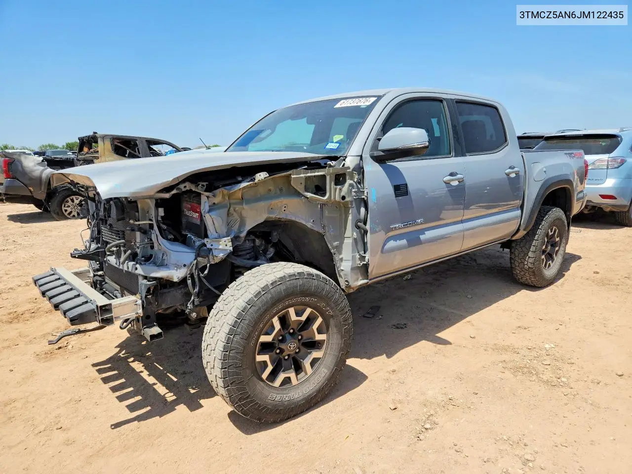 2018 Toyota Tacoma Trd Off-Road VIN: 3TMCZ5AN6JM122435 Lot: 61737676