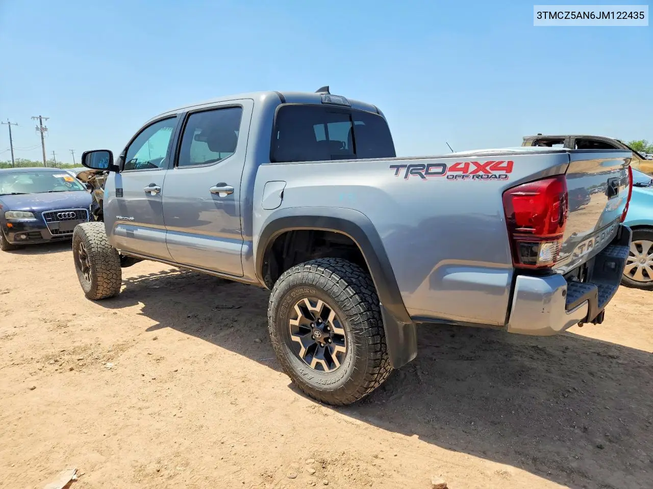 2018 Toyota Tacoma Trd Off-Road VIN: 3TMCZ5AN6JM122435 Lot: 61737676