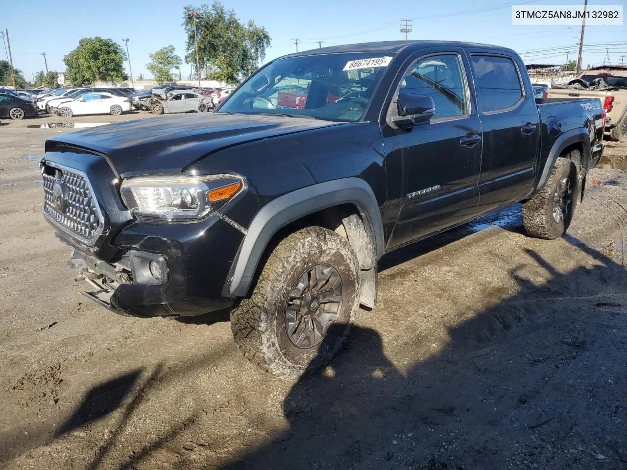 3TMCZ5AN8JM132982 2018 Toyota Tacoma Double Cab