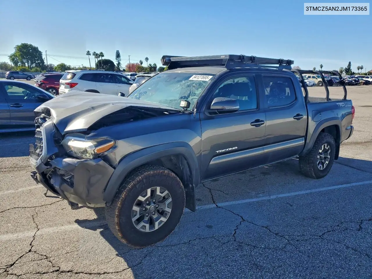 3TMCZ5AN2JM173365 2018 Toyota Tacoma Double Cab